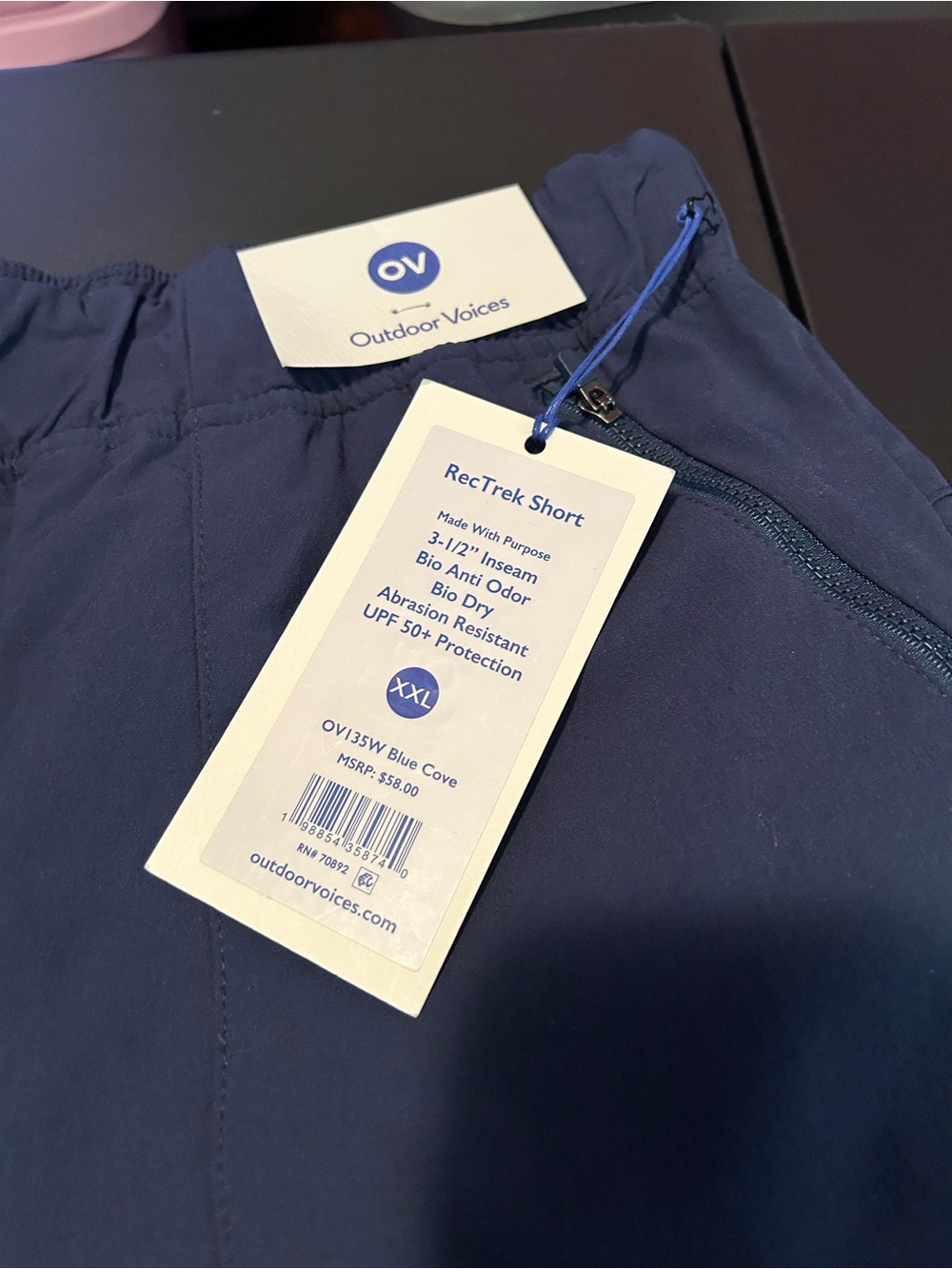 Outdoor voices rectrek shorts navy women’s - Picture 6 of 6